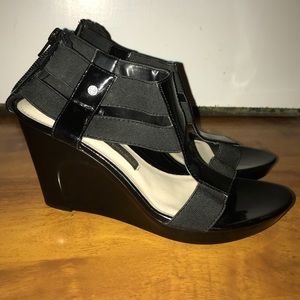 Sleek Black Wedges